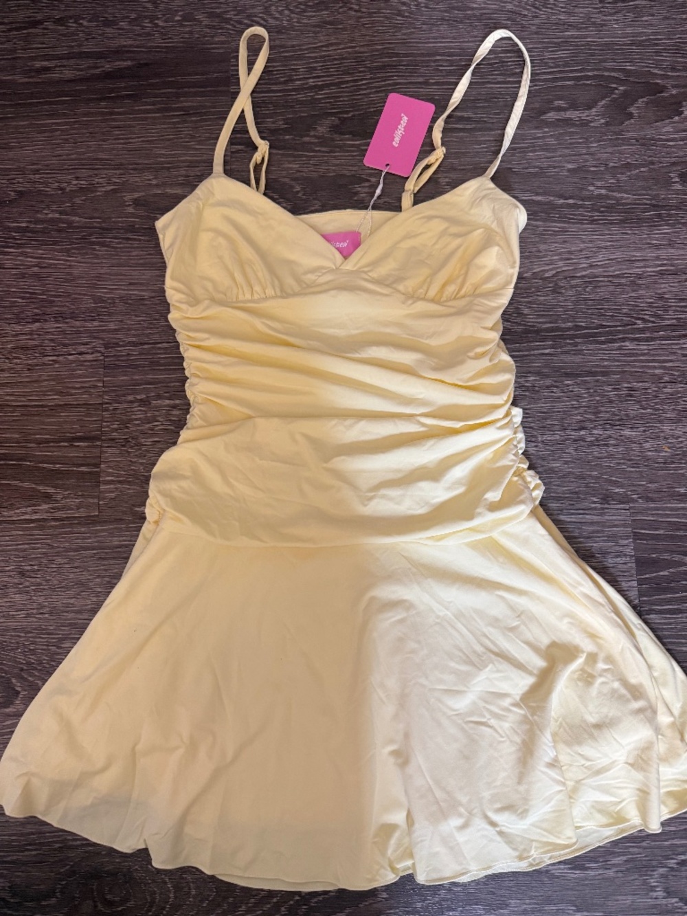 Edikted yellow mini dress
